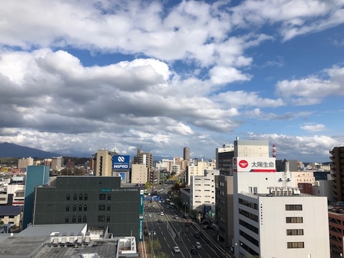 秋田山王21ビル 屋上からの景色